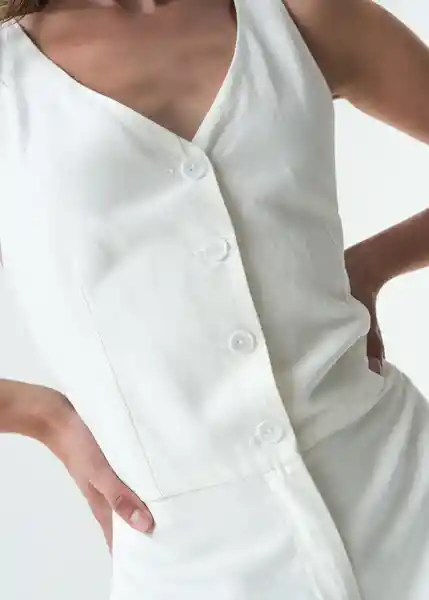 Enterizo Lara Mujer Crudo Puro Claro Talla L 563G332 Naf Naf