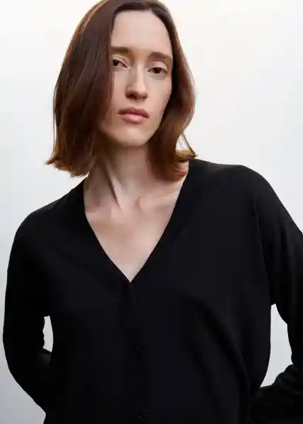 Cárdigan Lucca Negro Talla M Mujer Mango