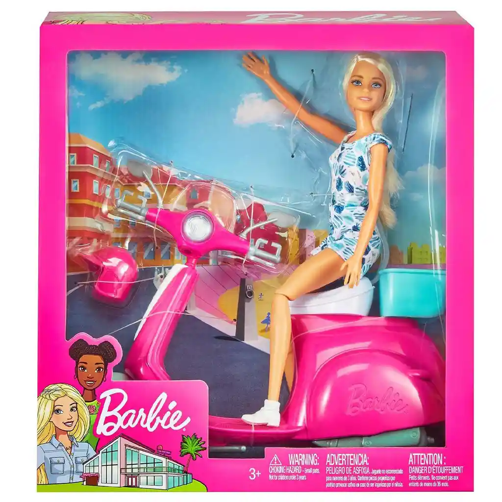 Barbie Mueca Paseo Sobre Ruedas