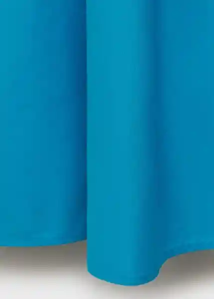 Falda Daiquiri Azul Talla 38 Mujer Mango