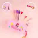 Cosmetiquera Serie Chicas Súper Poderosas Rosa Cuadrada Miniso