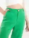 Pantalón Diez Mujer Verde Antioquia Oscuro Talla 6 Naf Naf