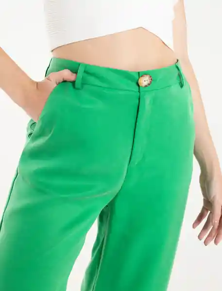 Pantalón Diez Mujer Verde Antioquia Oscuro Talla 6 Naf Naf