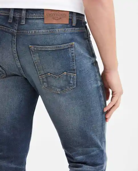 Jean Rider Masculino Azul Clásico Oscuro Talla 32/32 Chevignon