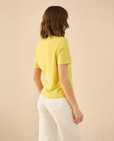 Camiseta Amarillo Olivo Medio Talla M 601G019 Esprit