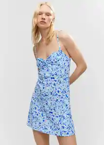 Vestido Sea Azul Talla M Mujer Mango