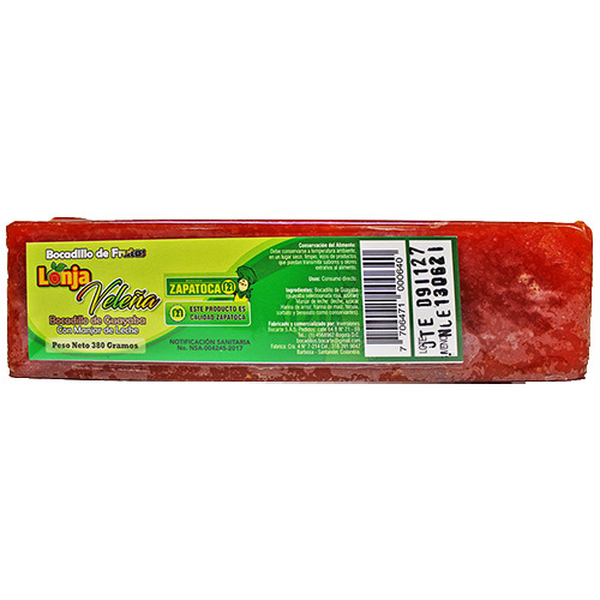 Lonja Veleña Zapatoca Bocadillos 350 g