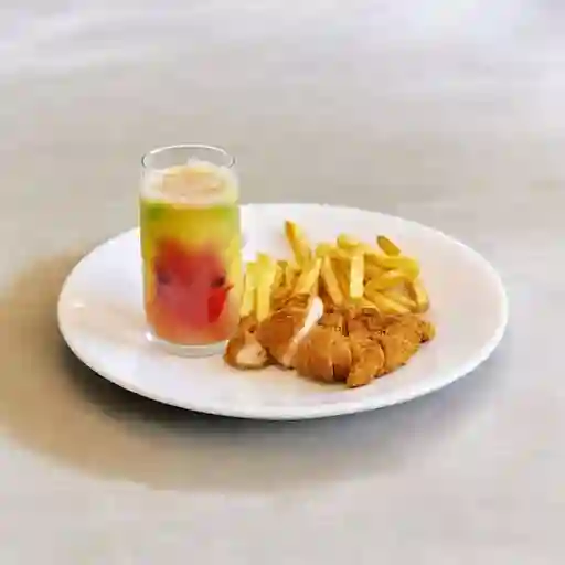 Menu Infantil Lomitos De Pollo