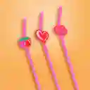 Set de Pitillos Cherry Valentine Miniso