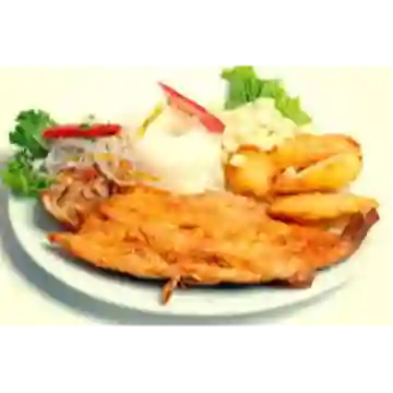 Trucha Frita con Consome