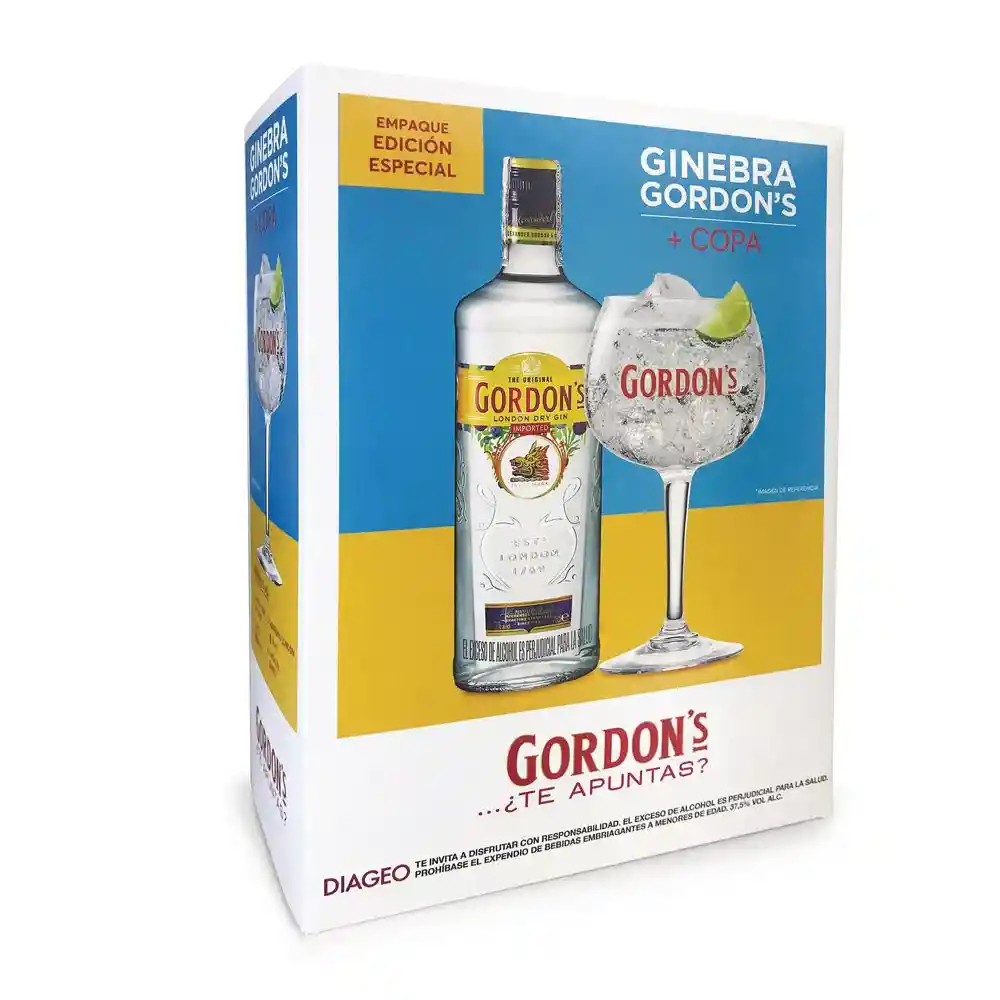 Gordons Kit Ginebra Dry Gin + Copa