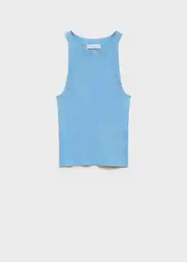 Top Halter Celeste Talla 22 Teen Niñas Mango