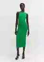 Vestido Alixt Verde Talla M Mujer Mango