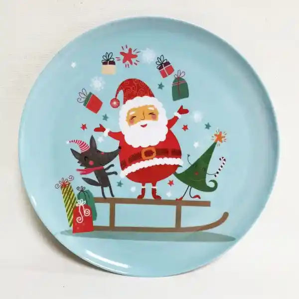 Krea Plato Amigos Navidad 2024 33 cm