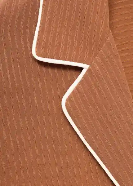 Camisa Coconut Marrón Talla L Mujer Mango