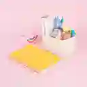 Organizador Plástico Compartimento Alta Macaron Blanco Miniso