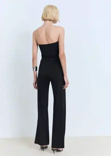 Pantalón Opalo Negro Talla M Mujer Mango