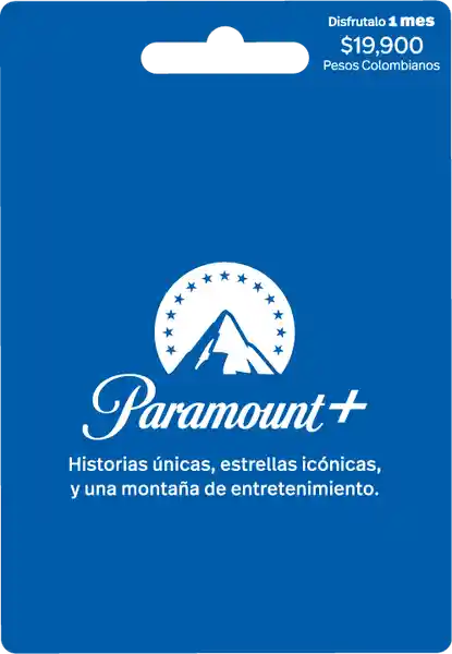 Tarjeta Paramount 1 Mes