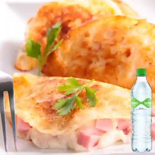 Combo Crepe Jamón y Queso + Brisa Con Gas 600ML
