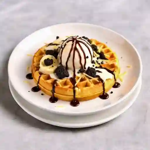 Waffle de Oreo
