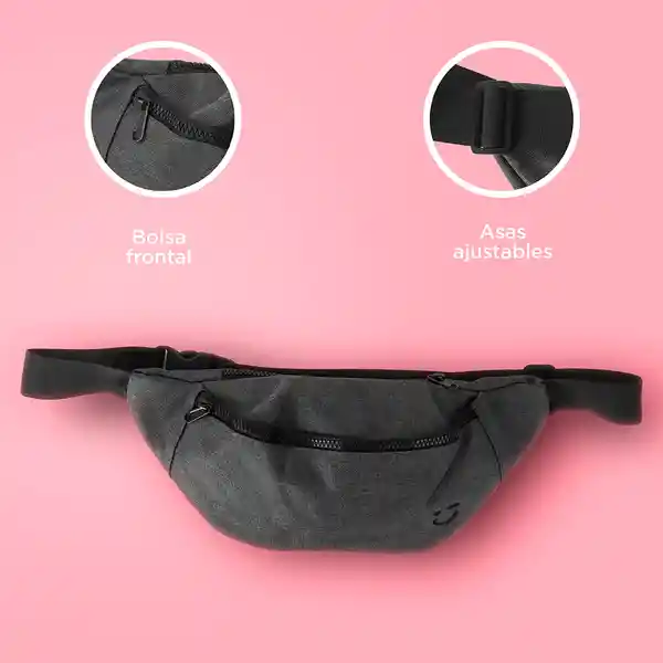 Cangurera Serie Casual Gris Miniso