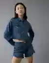 Chaqueta Mujer Azul Talla: SMALL 3664936 American Eagle