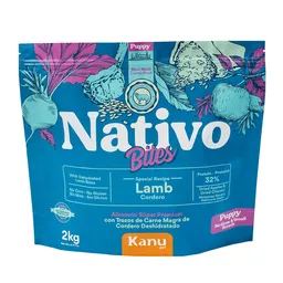 Kanu Pet Alimento Seco Para Cachorros Nativo Bites Cordero