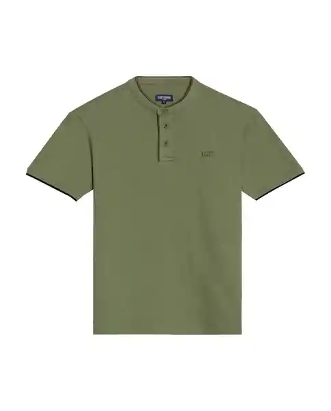 Camiseta Neru Polo Neck Verde Loden Oscuro T M Chevignon