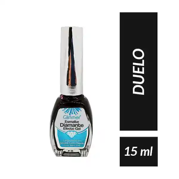 Glimmer Esmalte Diamante Efecto Gel Tono Duelo 15 mL