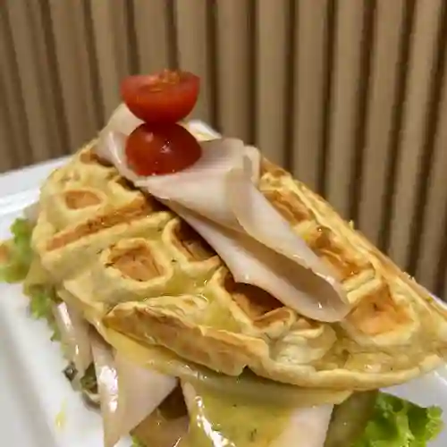 Sándwich de Pavo Waffle