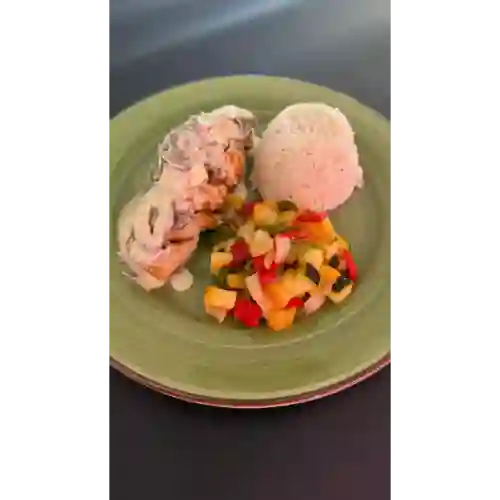 Pollo en Salsa de Champiñones