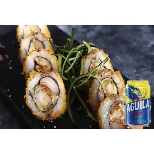 Combo Camarón Tempura Roll + Aguila Orig Lta 330ml
