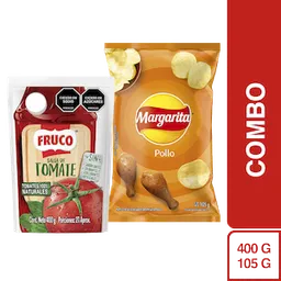 Combo Futboleromargarita Pollo 105 g + Salsa de Tomate 400 g