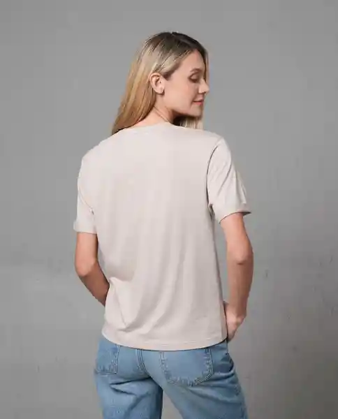Camiseta Mujer Beige Talla XL 200G000 Rifle