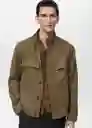 Chaqueta Anton Khaki Talla S Hombre Mango