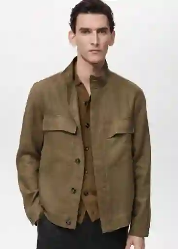 Chaqueta Anton Khaki Talla S Hombre Mango