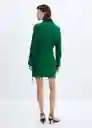 Vestido Bela Verde Talla S Mujer Mango