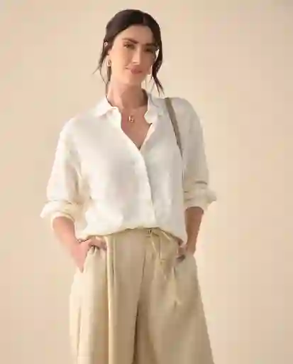 Camisa Crudo Nevisca Claro Talla S 611G028 Esprit