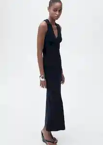 Vestido Moiso Navy Talla XS Mujer Mango