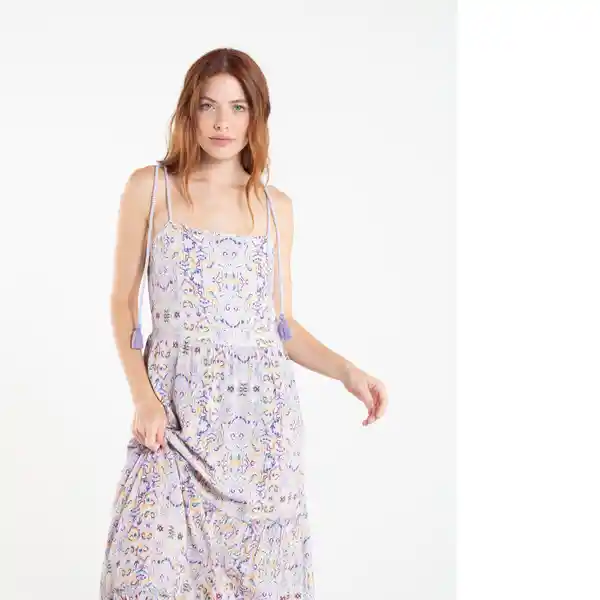  Vestido Ana Mujer Crudo Creme Claro Talla L Naf-Naf 
