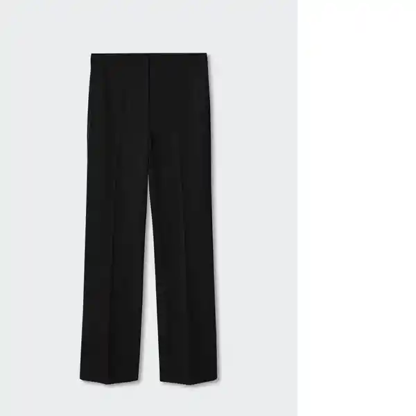 Pantalón Smoking Negro Talla 36 Mujer Mango