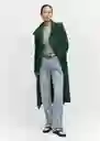 Abrigo Sirenita Verde Talla S Mujer Mango
