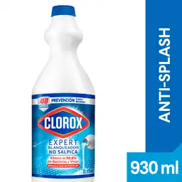 Clorox Blanqueador Original Anti Splash Botella 930 ml