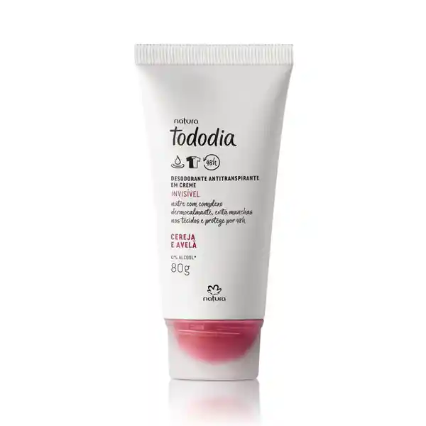 Desodorante Antitranspirante en Crema Cereza y Avellana Tododia