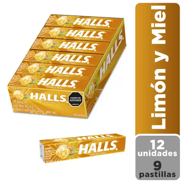 Halls Caramelo Display 302.4 g