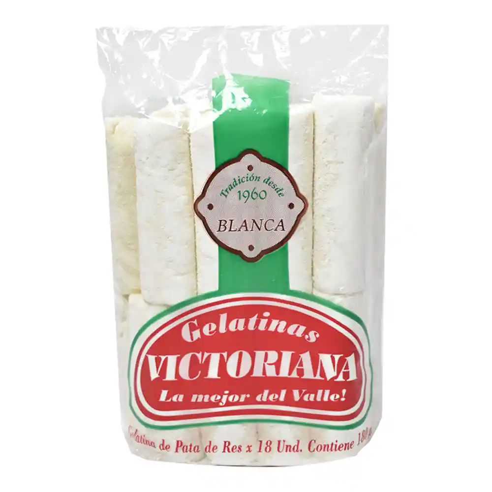 Gelatina Blanca Victoriana X18 Unds