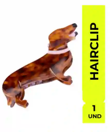 Hairclip Gancho Perrito Pinza Neon