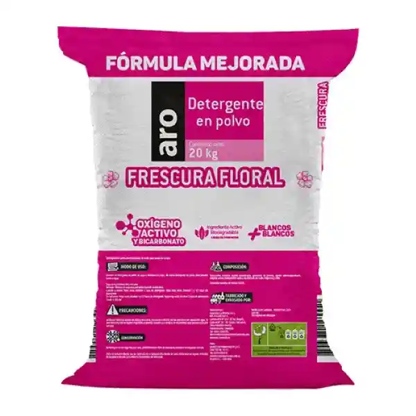 Aro Detergente Polvo Floral