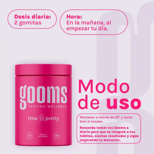 Gooms Gomas How Pretty Frasco 150 g