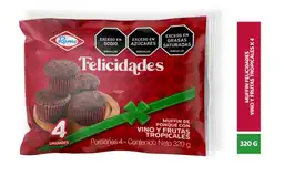 Felicidades Muffin Vino 4Undx80 g